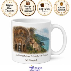 Ayasofya Müzesi Trabzon Tarihi Freskler Ve Karadeniz Sahili Kupa Bardak Hediye