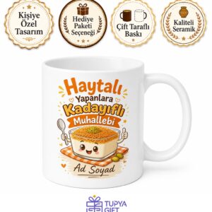 Haytalı Yapanlara Kadayıflı Muhallebi Kupa Bardak Komik Hediye Esprili Mug