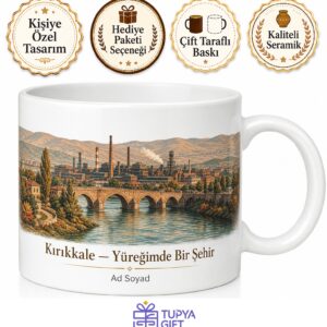 Kırıkkale Kızılırmak Manzarası Silah Fabrikası Çeşnigir Köprüsü Kupa Bardak Hediye