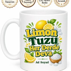 Limon Tuzu Kullananlara Turşuluk Limon Tuzu Salata Ekşisi Temizlik Kupa Hediye