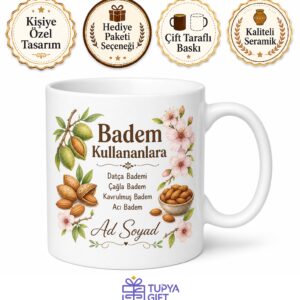 Badem Kullananlara Datça Bademi Çağla Badem Kavrulmuş Badem Acı Badem Kupa Hediye