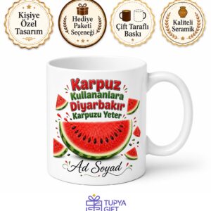 Karpuz Kullananlara Diyarbakır Karpuzu Çekirdekli Karpuz Sulu Karpuz Kupa Bardak Hediye