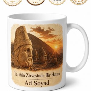 Adıyaman Kahta Nemrut Dağı Etekleri Tarihi Seramik Kupa Bardak Hediye