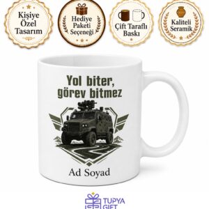 Özel Harekat Şoförüne Zırhlı Araç Güvenli Sürüş Operasyon Bölgesi Kupa Hediye Bardak