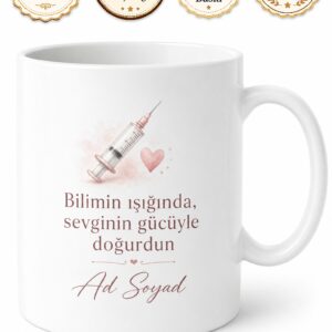 Epidural Doğum Ağrısız Doğum Belden İğne Modern Tıp Kupa Bardak Hediye
