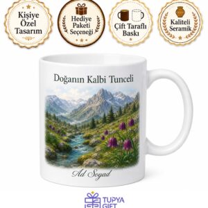 Tunceli Munzur Gözeleri Ters Lale Sarp Dağlar Doğanın Kalbi Baskılı Kupa Hediye Bardak
