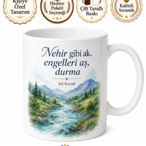 Dünya Nehir Günü Akıp Giden Suyun Enerjisine İnananlara Kupa Bardak Hediye