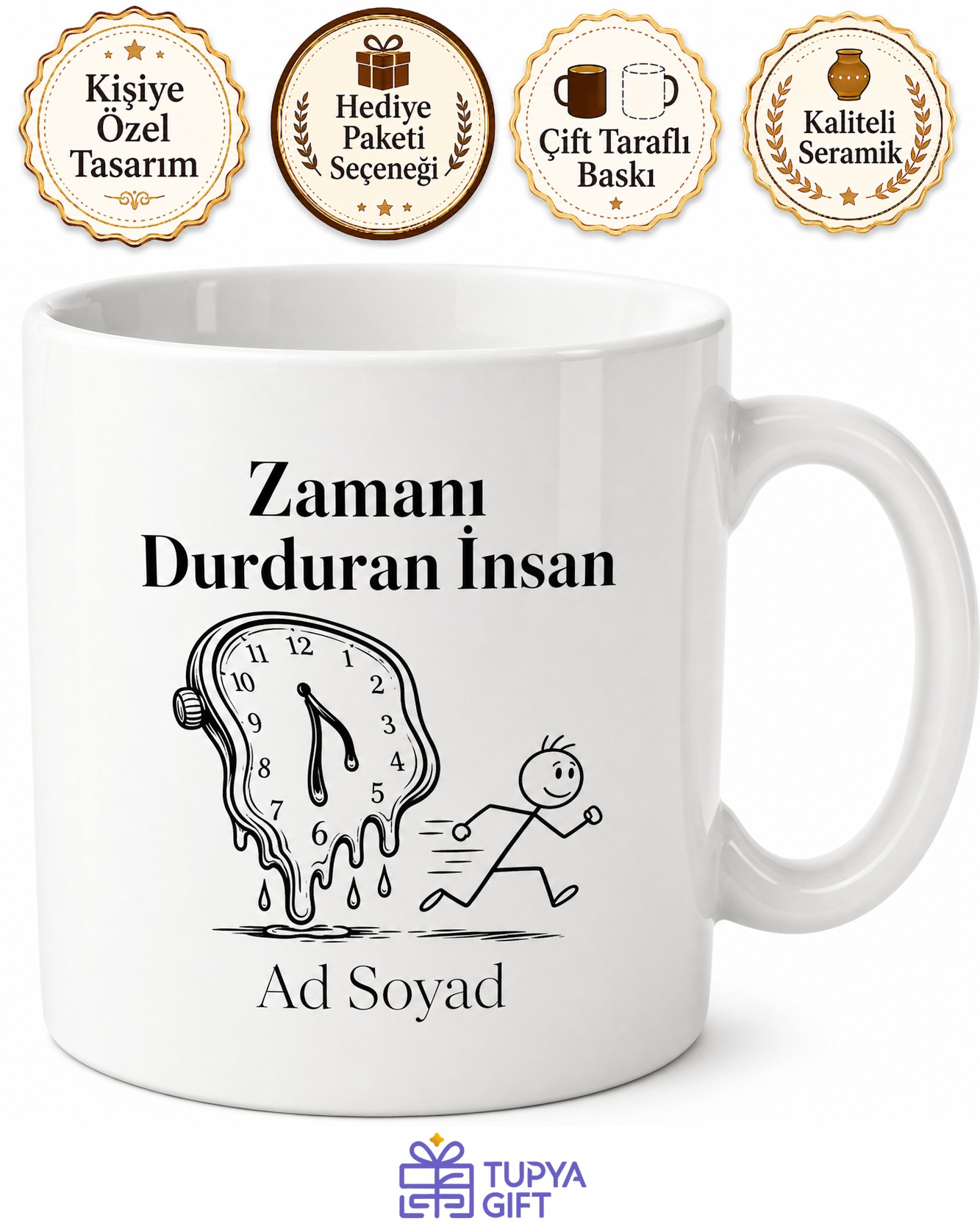 Sürekli Geç Kalanlara Gecikme Esprili Kupa Bardak Komik Hediye