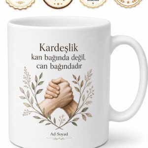 Dünya Kardeşlik Günü Kan Bağı Olmadan Can Bağı Kuranlara Hediye Kupa Bardak