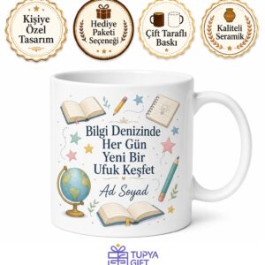 Dünya Okul Gününde Bilgi Yuvasında Büyüyen Öğrencilere Kupa Bardak Hediye