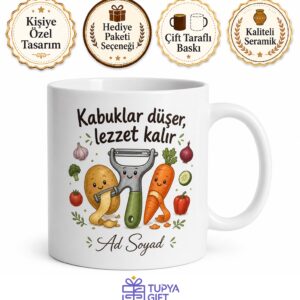 Soyacak Kullananlara Patates Soyacağı Havuç Soyacağı Kabuk Soyucu Hediye Kupa Bardak