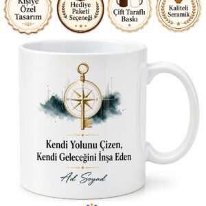 Kendi İşinin Patronu Girişimci Vizyoner Kahve Kupası Hediye Bardak