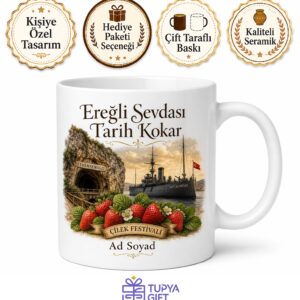 Zonguldak Ereğli Cehennemağzı Mağaraları Çilek Festivali Gazi Alemdar Gemisi Kupa Bardak Hediye