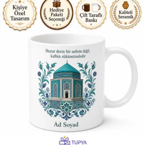 Yeşil Türbe Çini Sanatı Bursa Manevi Havası Çay Kupa Bardak Hediye
