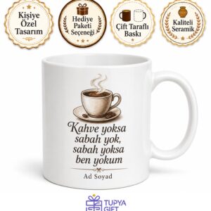 Dünya Kahve Günü Hediye Kupa Kahvesiz Başlayamayanlara Kafein Bardak