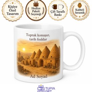 Harran Konik Evleri Çöl Sıcağı Ve Mezopotamya Ruhu Kahve Kupası Hediye Bardak