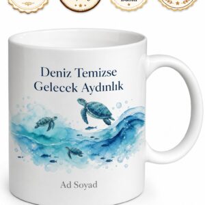 Dünya Denizler Günü Maviliklerin Temiz Kalmasını İsteyenlere Kupa Bardak Hediye