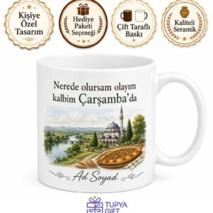 Samsun Çarşamba Yeşilırmak Ovası Göğceli Camii Çarşamba Pidesi Kupa Bardak Hediye