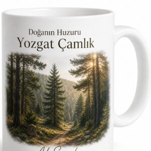 Yozgat Plakalı Çamlık Milli Parkı Orman Havası Temalı Kupa Bardak Hediye