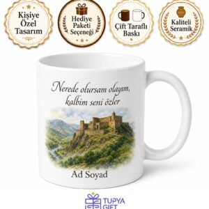 Tunceli Hozat Ergüven Kalesi Doğal Güzellikler Memleket Hasreti Hediye Kupa Bardak