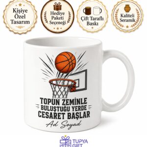 Dünya Basketbol Gününde Pota Altında Zıplayanlara Kupa Bardak Hediye