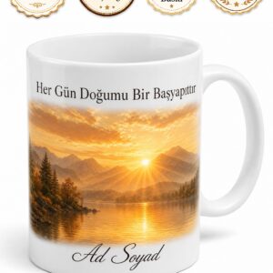 Manzara Çekenlere Altın Saatler Gün Doğumu Geniş Açı Doğa Güzelliği Kupa Bardak Hediye