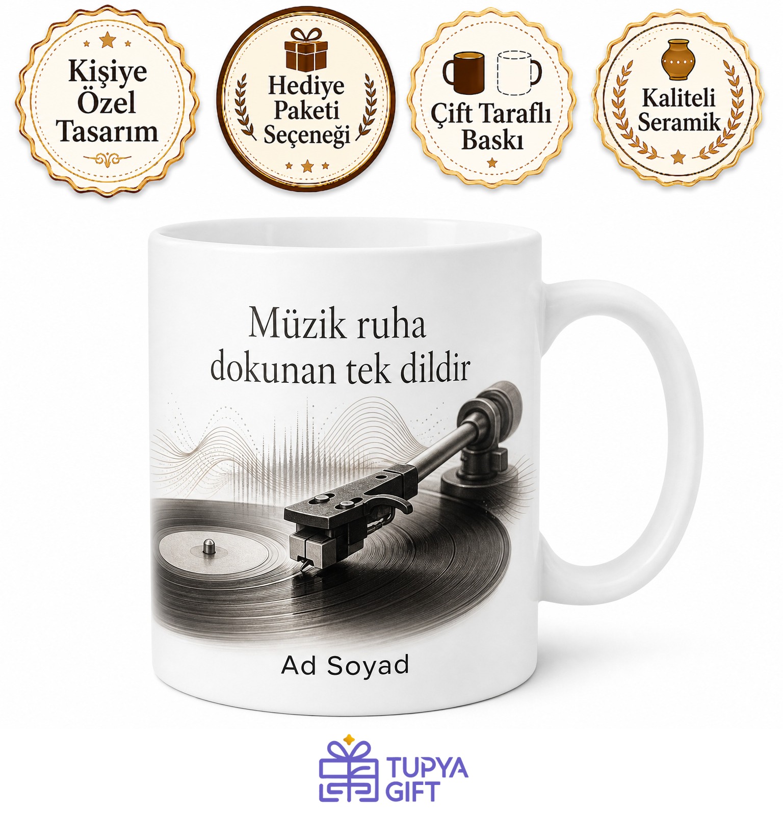 Plak Cızırtısında Huzur Bulanlara Pikap İğnesi Ve Analog Ses Kupası Hediye