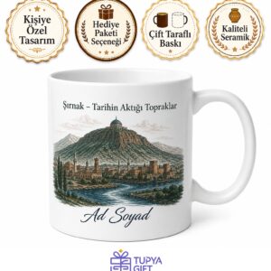 Şırnak Cudi Dağı Hz Nuh Türbesi Dicle Nehri Sınır Şehri Kupa Bardak Hediye