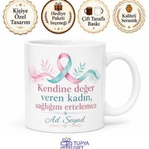 Smear Testi Kadın Sağlığı Tarama Testi Erken Teşhis Hediye Kupa Bardak