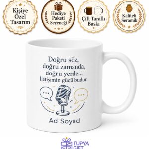 PR Uzmanı Hediye Seramik Kupa Kurumsal İletişim Lideri Özel Tasarım Bardak