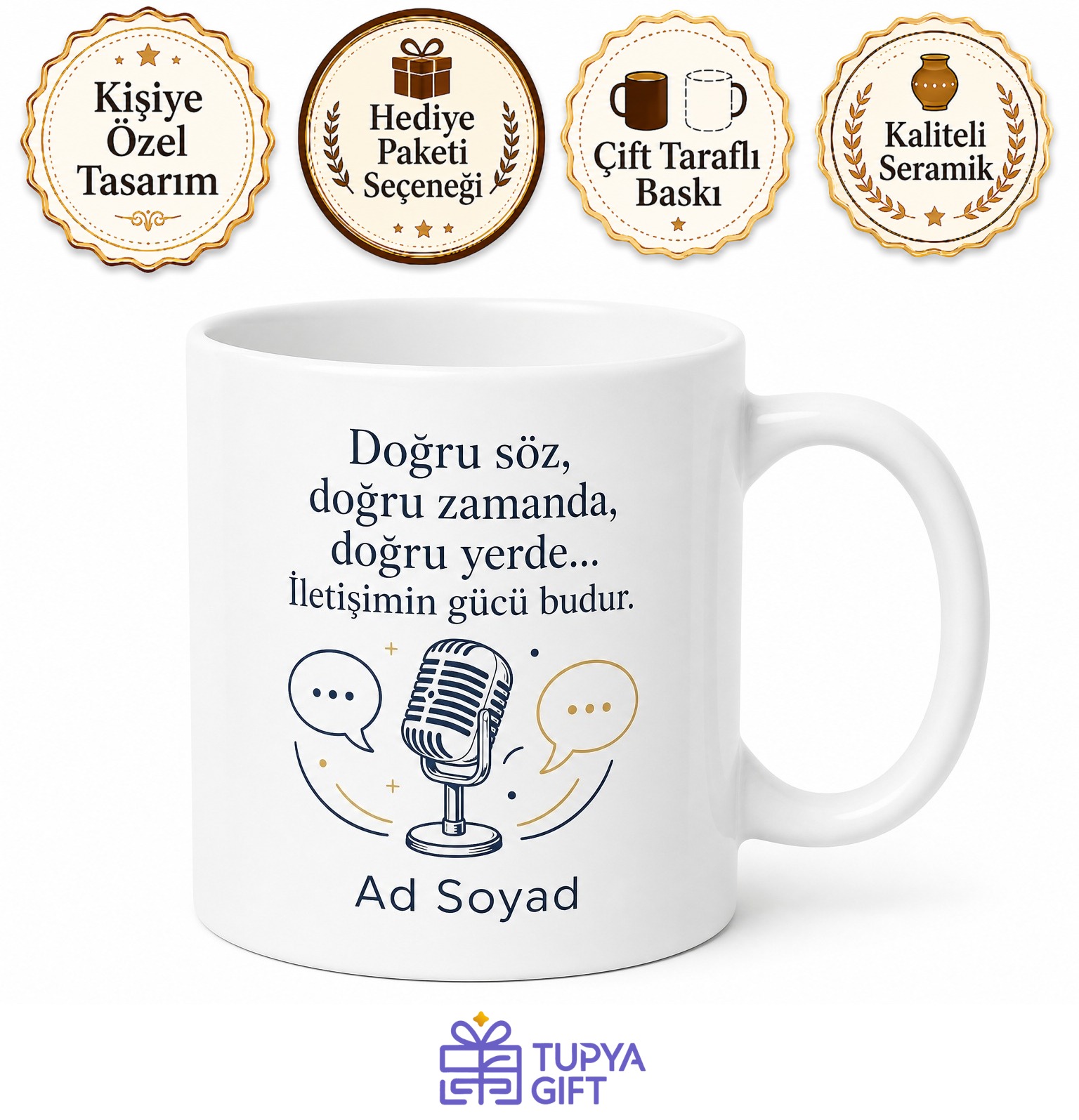 PR Uzmanı Hediye Seramik Kupa Kurumsal İletişim Lideri Özel Tasarım Bardak