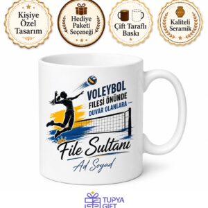Voleybol Smaçör File Sultanı Kupa Bardak Voleybolcu Hediye