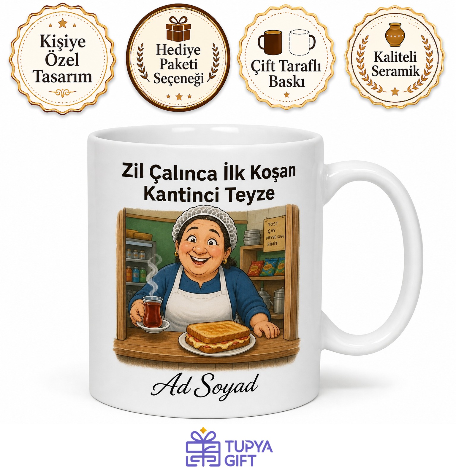 Zil Çalınca İlk Koşan Kantinci Teyze Sıcak Tost Ve Çay Kupası Hediye