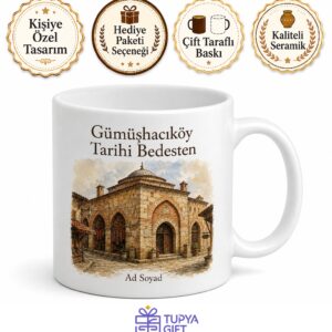 Amasya Gümüşhacıköy Tarihi Bedesten Geleneksel Hediye Kupa Bardak