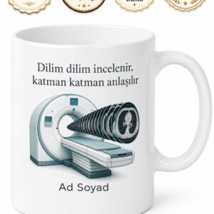 Tomografi Çektirenlere Tomografi Cihazı Dilim Dilim İnceleme Tıp Teknolojisi Kupa Hediye