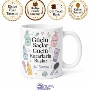 Şampuan Kullananlara Kepeğe Karşı Dökülme Karşıtı Saç Bakımı Hediye Kupa Bardak