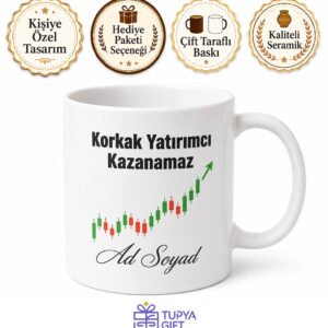 Risk Almayı Seven Yatırımcı Esprili Çay Kupası Borsa Hediye Bardak