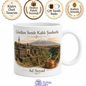 Şanlıurfa Siverek Karacadağ Takoran Vadisi Taş Mimari Temalı Porselen Kupa Bardak Hediye