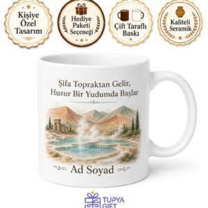 Afyonkarahisar Sandıklı Kaplıcaları Şifa Dağıtan Termal Kupa Bardak Hediye