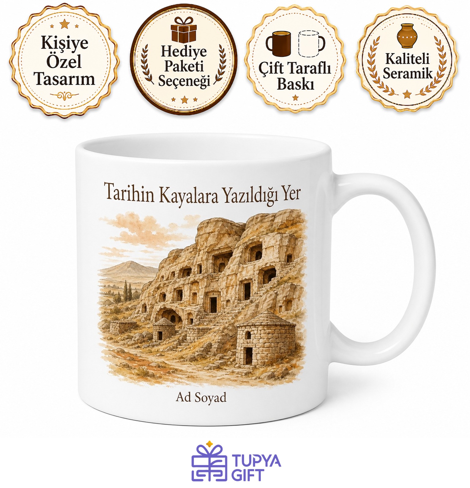 Konya Taşkale Manazan Mağaraları İncesu Mağarası Tarihi Tahıl Ambarları Kupa Bardak Hediye