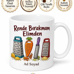 Rende Kullananlara Özel Peynir Rendesi Havuç Rendesi İnce Kalın Rende Kupa Hediye