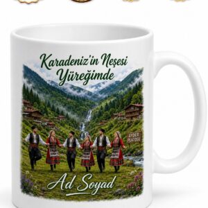 Ayder Yaylası Şelaleler Tostiyan Horonu Karadeniz Eğlencesi Kupa Bardak Hediye