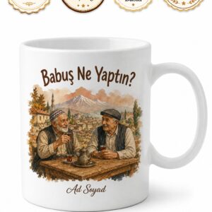Doğu Anadolu Samimiyeti Babuş Ne Yaptın Yazılı Dostluk Kupası Hediye Bardak