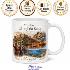 Elazığ Harput Kalesi Çayda Çıra Gakgoşlar Doğu Kaplanı Keban Baraj Gölü Kupa Bardak Hediye