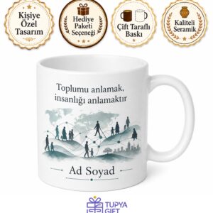 Sosyologa Göç Dalgaları Saha Araştırması Toplum Bilimi Hediye Kupa Bardak