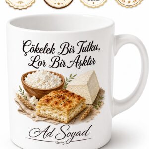 Çökelek Kullananlara Lor Peyniri Çökelekli Börek Peynir Altı Suyu Kupa Hediye