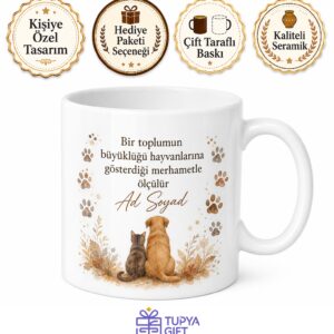 Dünya Hayvan Günü Patili Dostlarımızı Sevip Koruyanlara Hediye Kupa Bardak