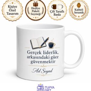 Patronun Sağ Kolu Yönetici Asistanı İsme Özel Çay Kupası Hediye Bardak