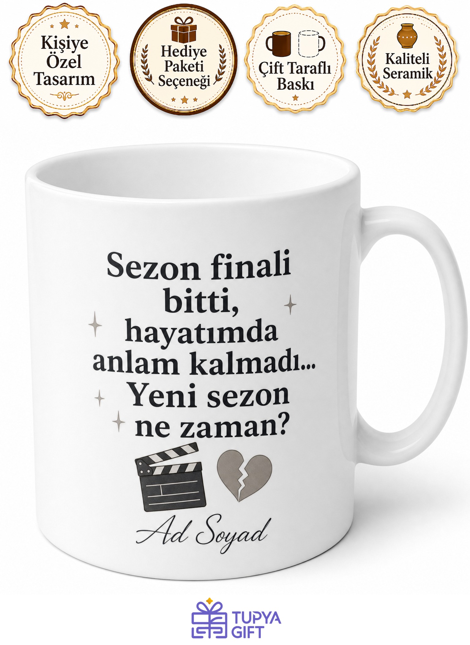 Sezon Finalinde Şok Olanlara Aylarca Bekleme Hüznü Dizi Kupası Hediye Bardak
