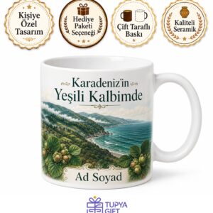 Zonguldak Alaplı Sahili Fındık Bahçeleri Karadeniz Yeşili Gümeli Yaylası Kupa Bardak Hediye